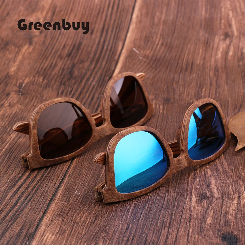 

New fashionable bamboo and wood glasses for men and women sunglasses retro classic polarized stone skin radiation-proof Sunglass