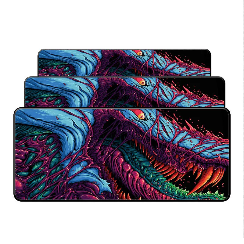 Игровой коврик для мыши Mairuige fire Hyper beast CS GO большой с обработанным краем ПК