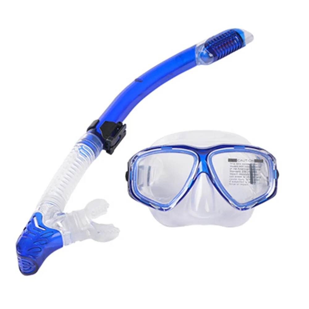 Очки для плавания и дайвинга маска снорклинга набор полный сухой сноркель