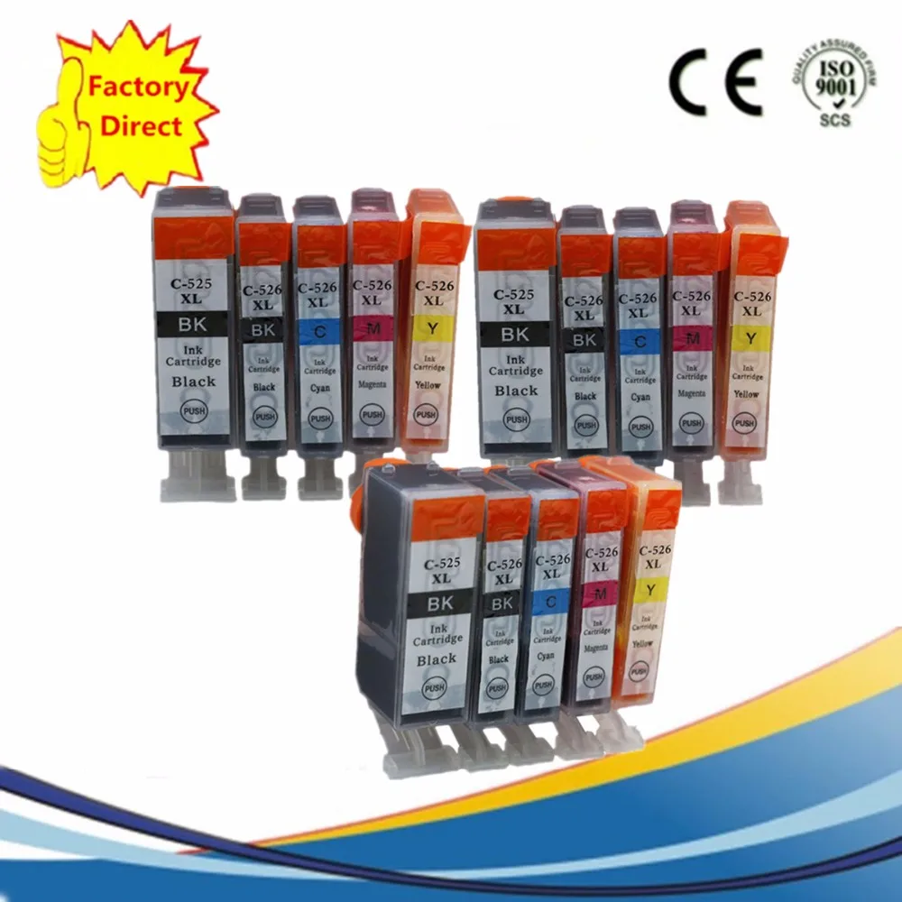 PGI525 PGI 525 XL CLI 526 525XL Замена чернильных картриджей для Canon Pixma MX715 MX885 MX895 IP 4850 4950|ink