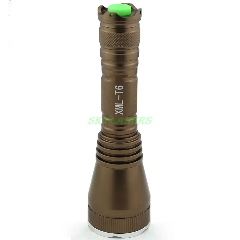 Новая версия C7 Cree XM-L T6 2000LM 5-режиме Long shoot Белый LED Фонарик Факел (1x18650) | Лампы и