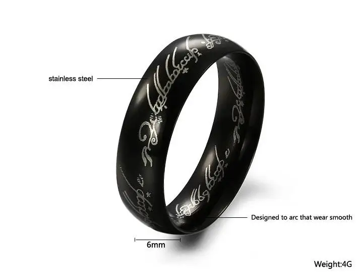 Sangdo кольца модные титановые стальные черные украшения для мужчин|black jewelry|jewelry for
