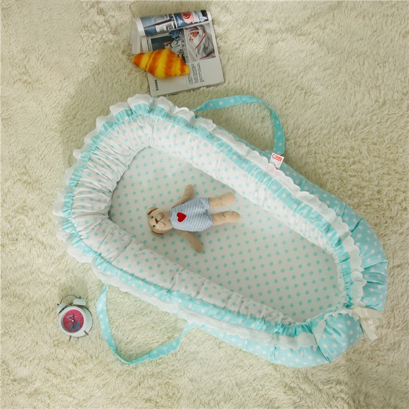 

Nursery Bedding Mattresses Baby Bassinet For Bed Portable Baby Lounger For Newborn Crib Breathable And Sleep Nest New