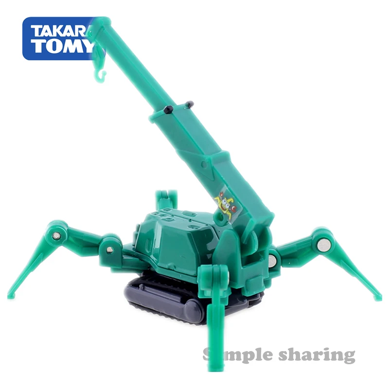 Мини кран на гусеничном ходу Takara Tomy Tomica No.63 Maeda Seisakusho литый под давлением