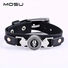 MOSU Горячая Аниме Death Note металлический браслет с логотипом черепа кожаный панк браслет косплей ювелирные изделия возможна Прямая поставка YS10582