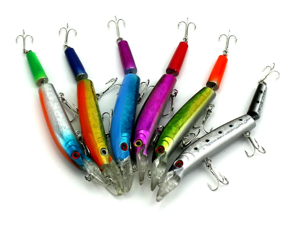 12 шт./лот 14.5CM15G 4 # Крюк Пластиковые шарнирные Минноу Рыбалка lureslobster Инопланетные