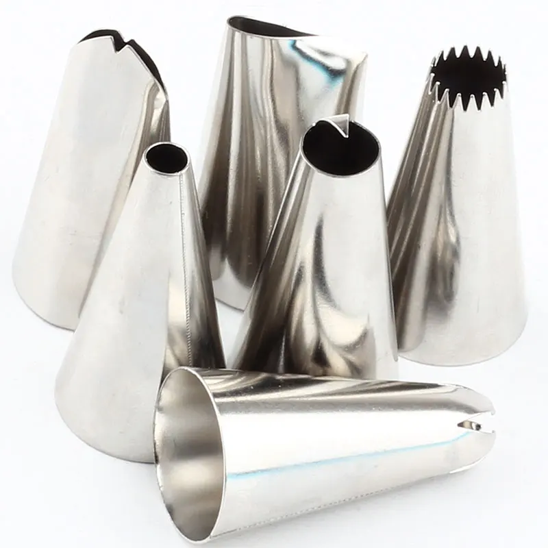 Кондитерские насадки для глазировки торта комплект из 6 насадок нержавеющей