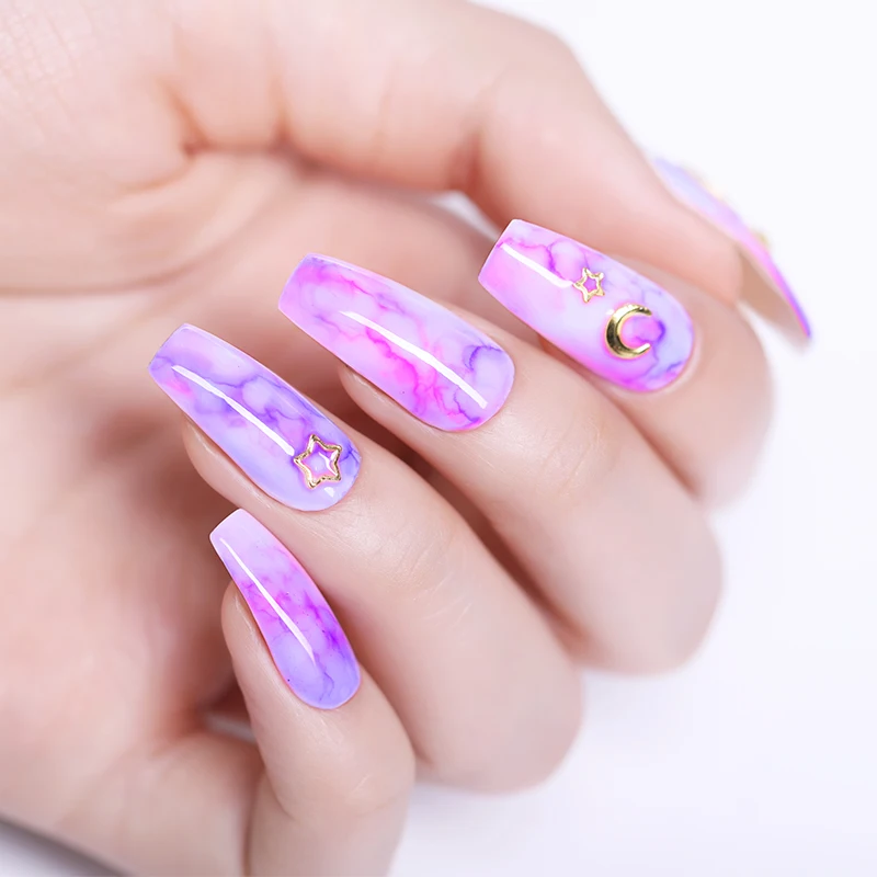 NICOLE DIARY Blossom лак для ногтей прозрачный цветок лак для ногтей Цветущий эффект цветок жидкость замочить от клея лак для ногтей