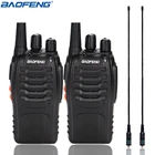 Портативная рация Baofeng BF-888S Talkie UHF BF888S, 2 шт., портативное радио 888S, коммуникатор, передатчик, приемопередатчик + 2 NA-771, антенна