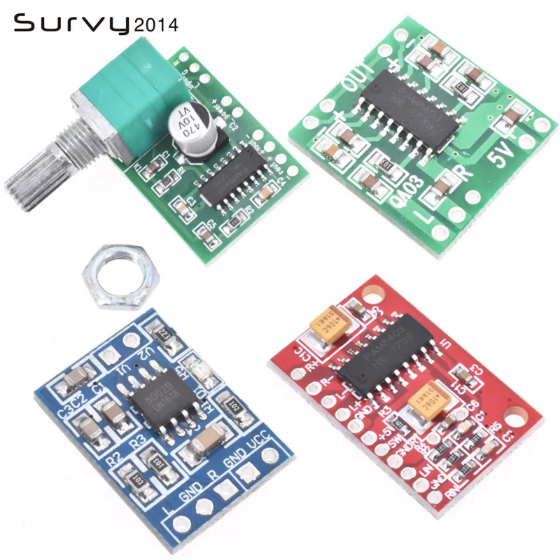 PAM8403 DC 5V 2 канальный USB цифровой аудио усилитель плата модуль 2*3W регулятор