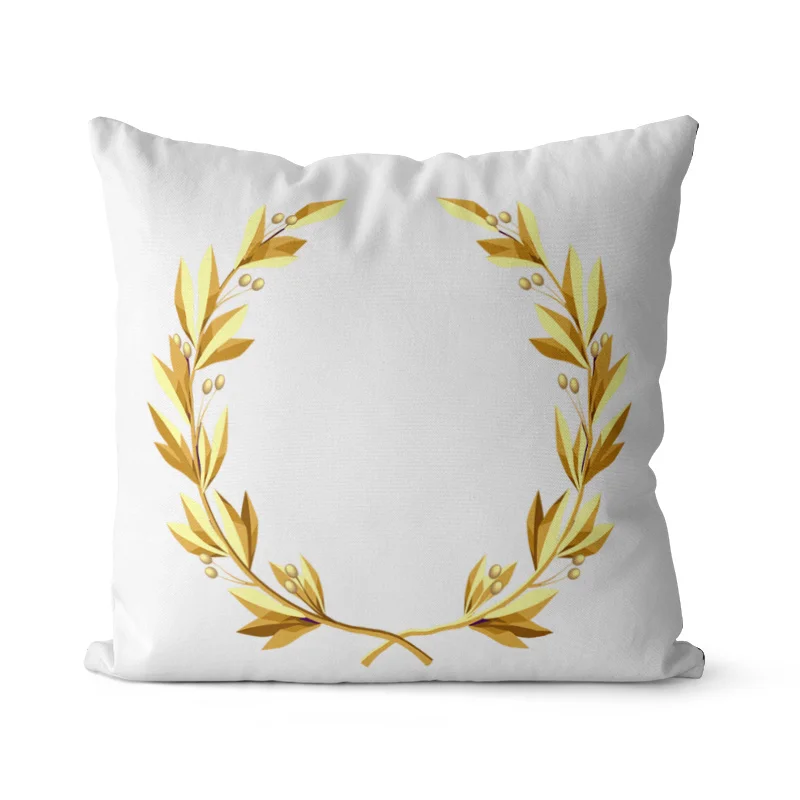 Logoadds Подушка Чехол из розового золота с геометрическим рисунком ананаса