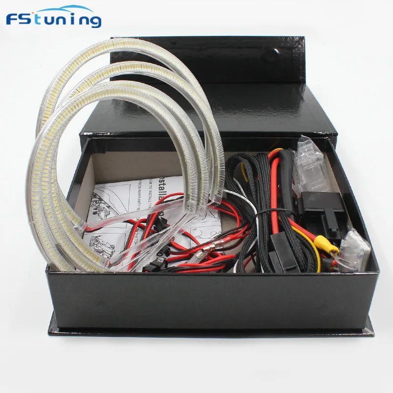 Fтрюing 120LED SMD ангельские глазки для BMW E46 непроектор белая светодиодная фара кольцо
