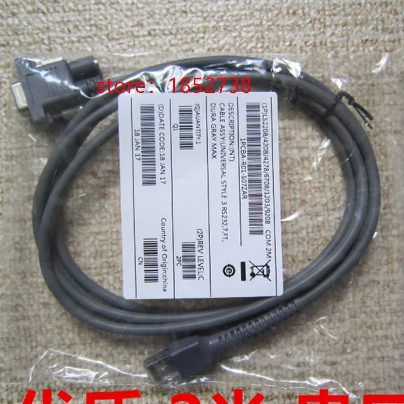10 шт./лот Новый символ 2 м COM кабель используемый для LS4278 LS3478 LS3578 DS3508 DS6878 DS9808 DS4208 DS9208