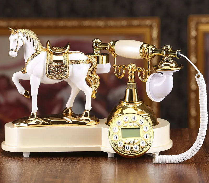 

Top God, fashion originality, antique telephone, European style home retro, home phone, office phone, caller ID Landline art gif