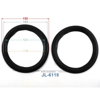 new 10 pcs lot 5 pair 6 inch woofer repairable parts speaker rubber surround 150mm 143mm 124mm 116mm