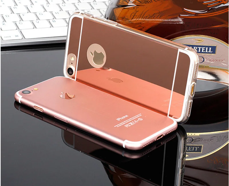Мягкий блестящий чехол для Iphone X 10 8 с зеркалом макияжа iPhone 7 6 6S iPhone8 Plus 5 SE 5S |