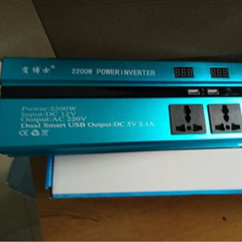 

2200W DC12V/24V/48V/60V To AC220V Modified Sine Wave Power Inverter LED Display Charger Converter Adapter Car Vehicle / Home Use