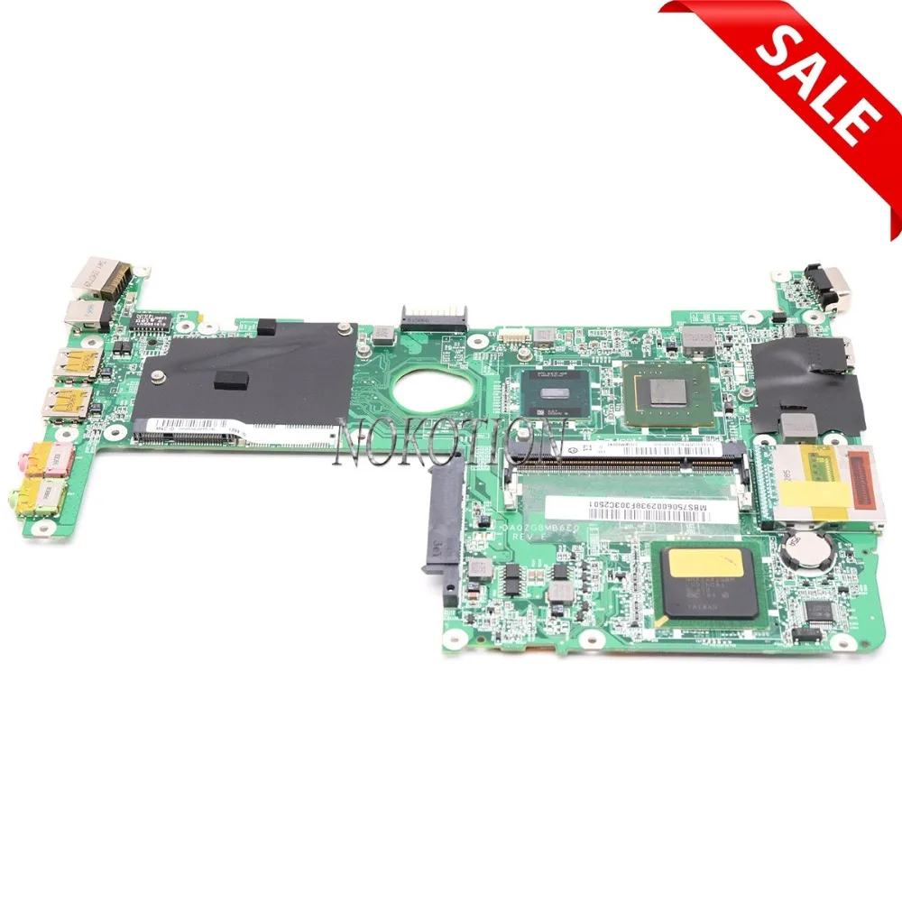 

NOKOTION Main board MB.S7506.002 MBS7506002 For Acer Aspire One 531f Laptop Motherboard Intel N280 1.66Ghz CPU