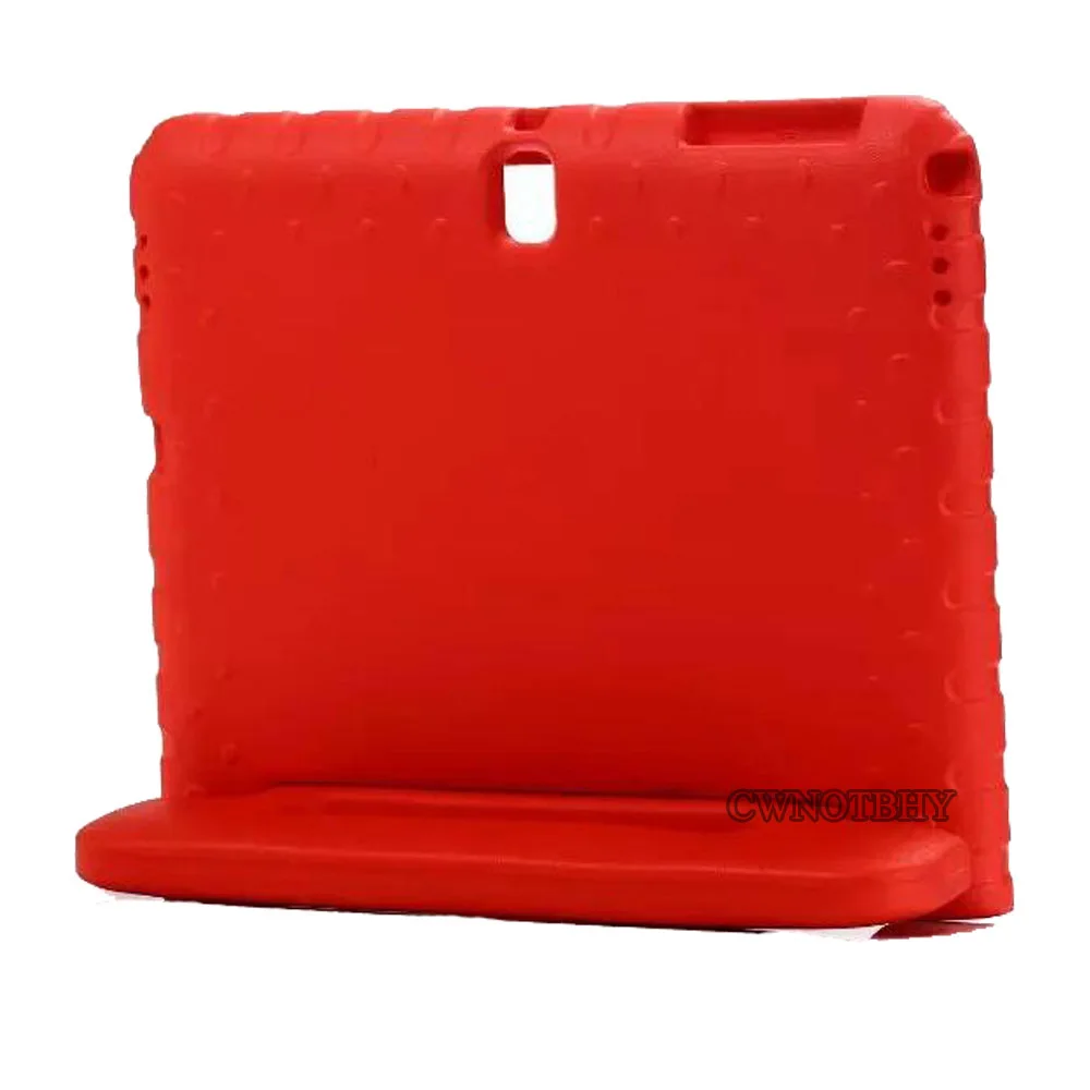 Чехол для Samsung Galaxy Tab S 10,5 T800 T805 T805C чехол для планшета, противоударный Прочный защищенный EVA полный Дети Ручка Стенд - Цвет: red