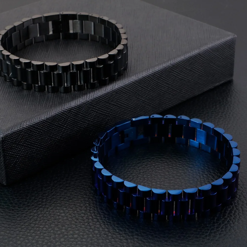 Браслет с ремешком из нержавеющей стали для мужчин и женщин трендовые