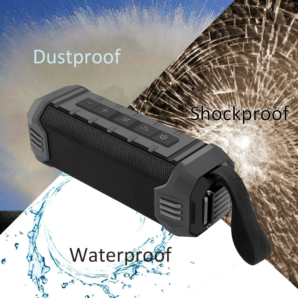 Newrixing портативный Bluetooth динамик беспроводной стерео сабвуфер звуковая коробка
