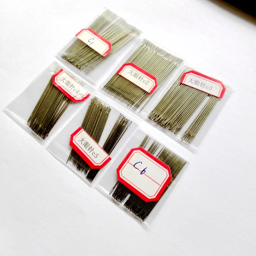 30 шт./лот большие иглы белые острые для ручного шитья сетки рукоделия вязания