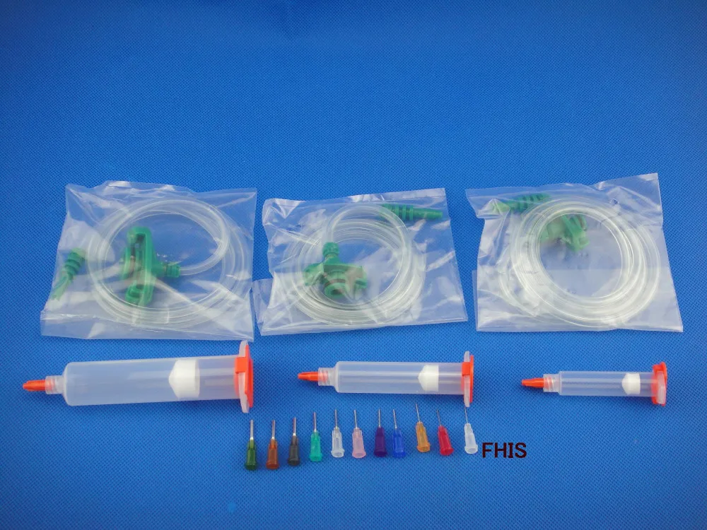 Набор для дозатора жидкости паяльная паста клей Шприц + игла дозирования
