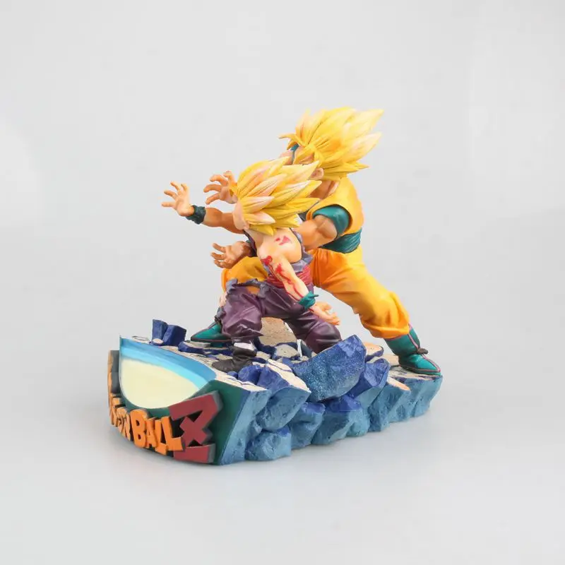 Аниме HKXZM 17 см драконий жемчуг Z Super Saiyan Son Goku Gohan для папы и сына kamegameha ПВХ фигурка