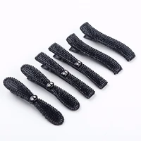 6 pcs a lot hair duck alligator clip barrettes fashion hair pin black covered girl hair accessory duckbill