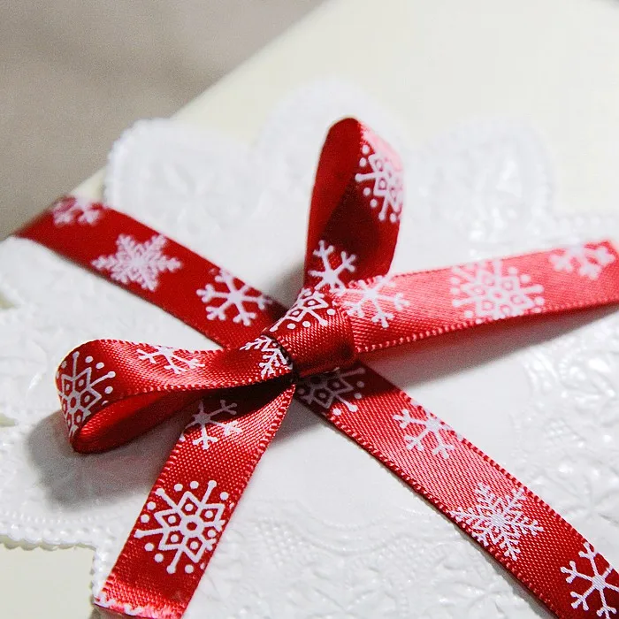50 ярдов Рождественская подарочная лента для украшения фотографий|gift wrap ribbon|wrap