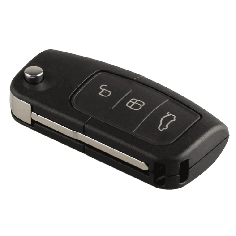 3 кнопки Uncut Blade Remote Car Key Refit чехол Чехол для Ford/Focus Fiesta C Max Ka откидной Складной