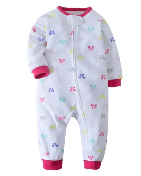 White butterfly Детская одежда, bebes, комбинезон с воротником, флисовые пижамы для новорожденных, одежда для маленьких мальчиков, одежда для маленьких мальчиков, комбинезоны, верхняя одежда - Цвет: White butterfly