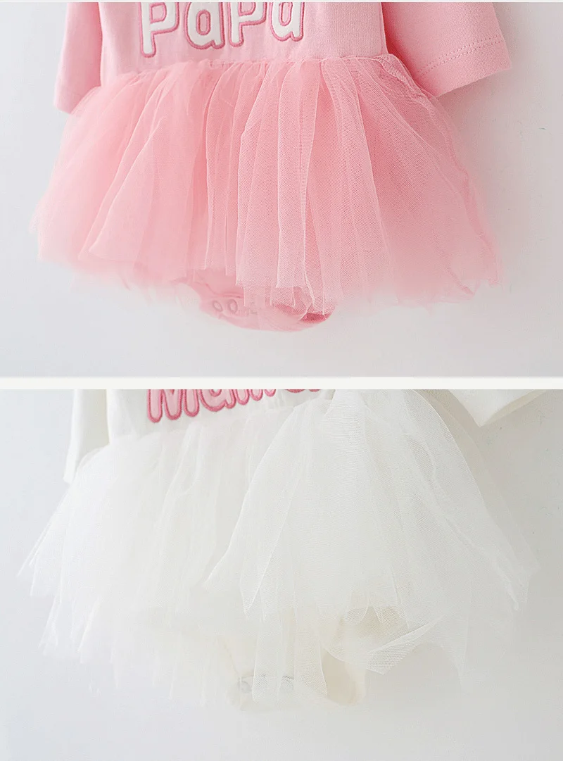 Новое Осеннее хлопковое боди с шапочкой я люблю мама папа для маленьких девочек