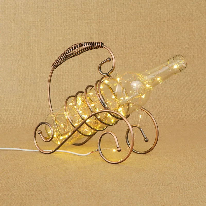 Креативная стеклянная бутылка небо звезды украшение Настольная лампа