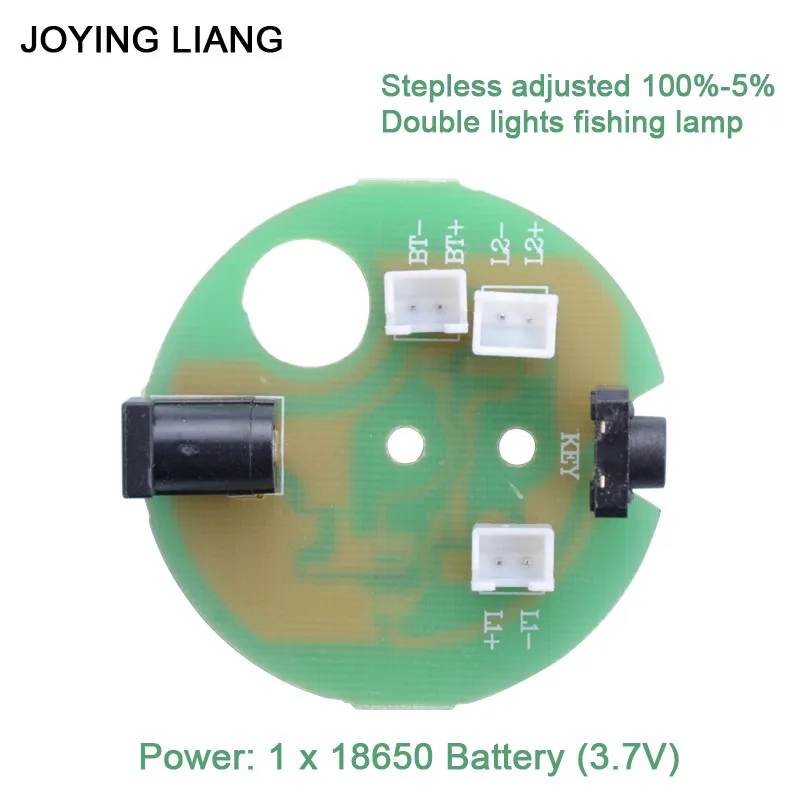JOYING LIANG двойной источник света два цвета ночная рыболовная лампа монтажная плата