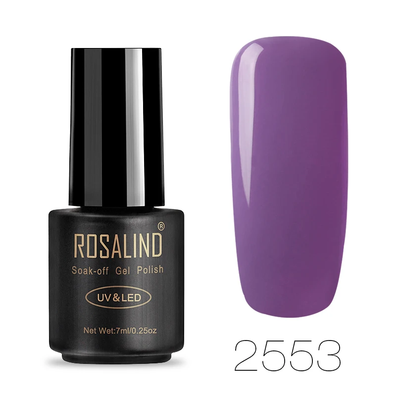 2553 ROSALIND UV набор гель-лаков для ногтей для маникюра Полиакриловый геллак Vernis полуперманентные УФ гибридные лаки для ногтей - Цвет: 2553