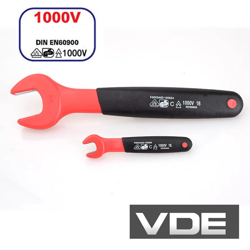 1000 В высоковольтный изолированный ключ с открытым концом IEC60900 VDE Сертификация