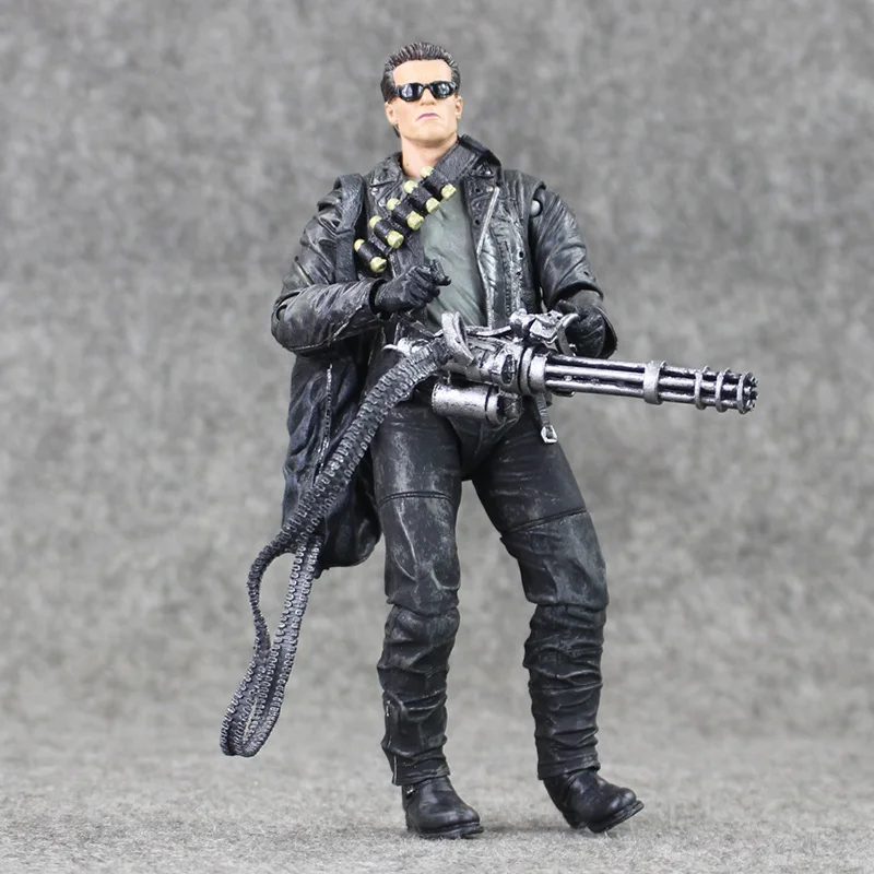 NECA Terminator 2: Judgment Day T-800 Arnold Schwarzenegger PVC Action Figure Collectible Model Toy 18cm | Игрушки и хобби