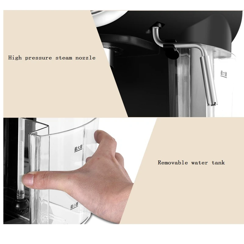 Espresso Coffee Machine Semi-automatic Coffee Maker Cappuccino Moka Milk Frother Foamer High-pressure 20BAR