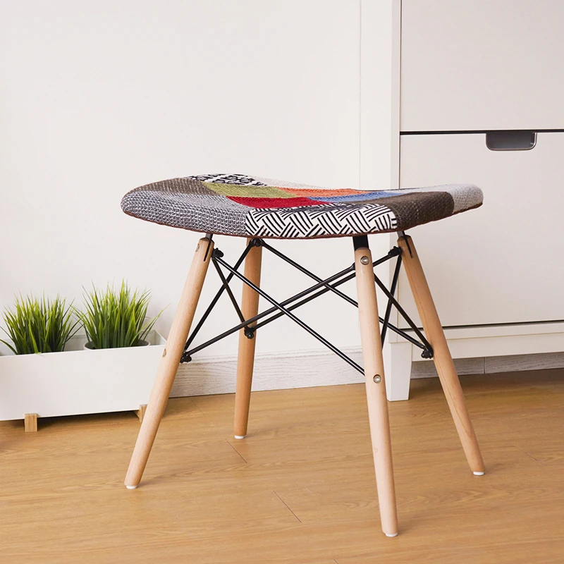 Современный дизайн дома Гостиная боковой табурет в мягкой обложке на подкладке