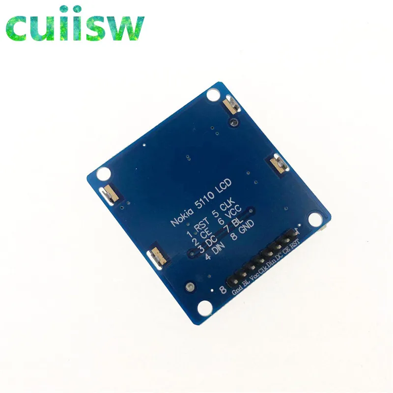 5 шт. Синий ЖК-модуль Nokia 5110 84X48 с синей подсветкой адаптером PCB для arduino бесплатная
