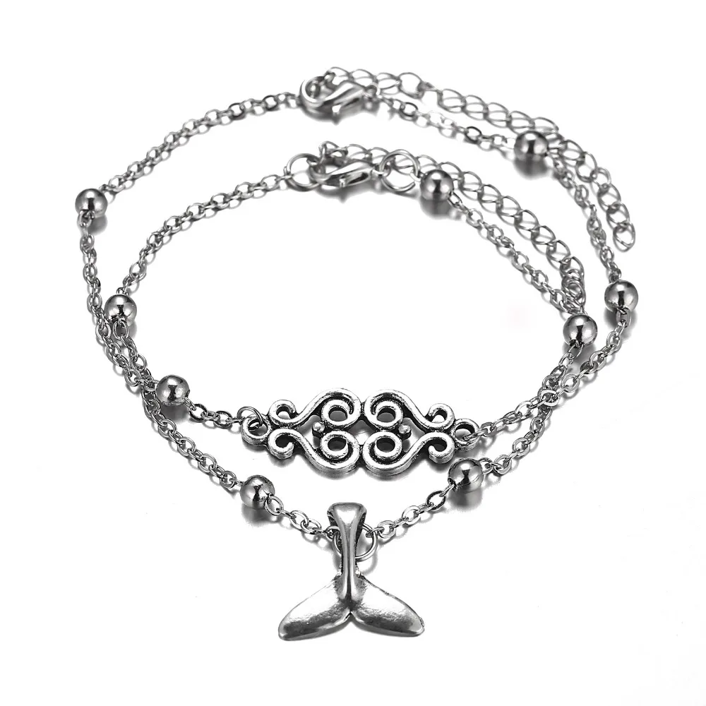 DoreenBeads/богемные ножные браслеты Русалочки с рыбьим хвостом для женщин в