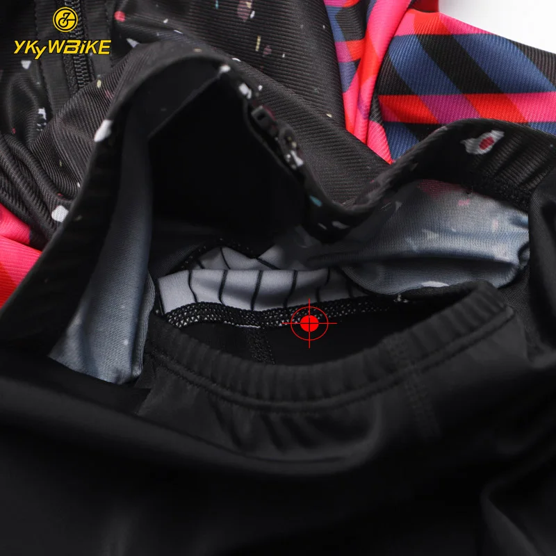 YKYWBIKE 2019 Женская одежда для велоспорта Pro Team триатлон костюм Skinsuit короткий рукав MTB