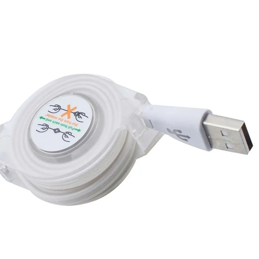 Выдвижной светодиодный светильник микро USB кабель светящийся запасной для Android