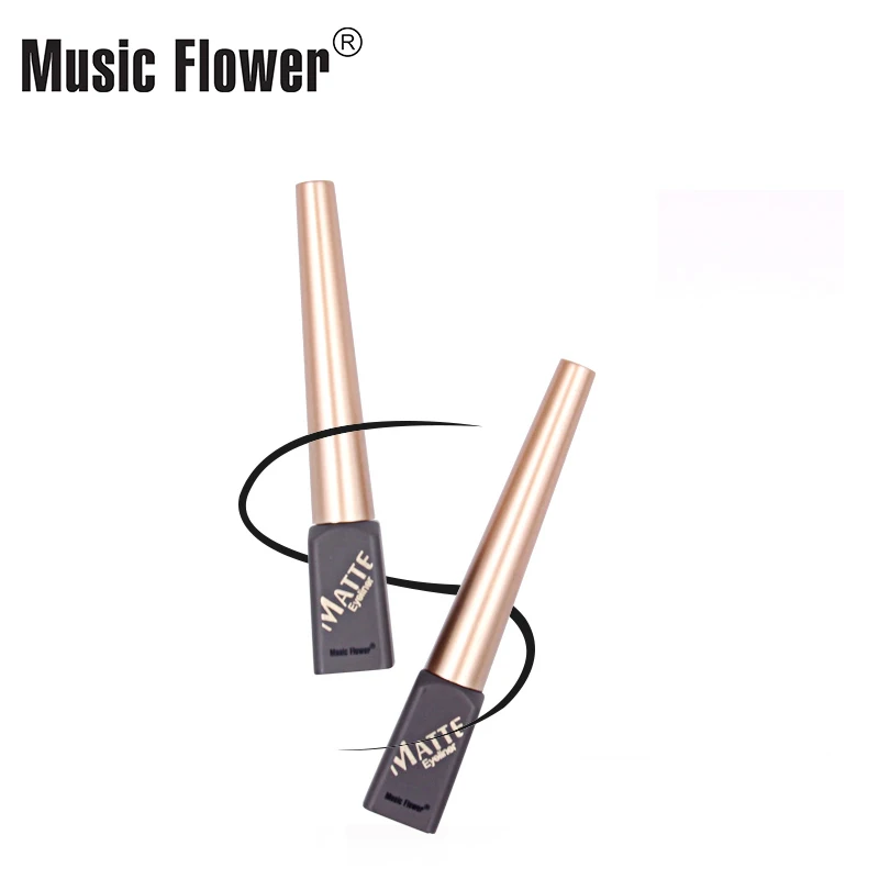 Music Flower, новинка, Водостойкая Подводка для глаз Liqiud, карандаш, матовая подводка для глаз, консилер для черного век, Быстросохнущий макияж, 24 часа, стойкий