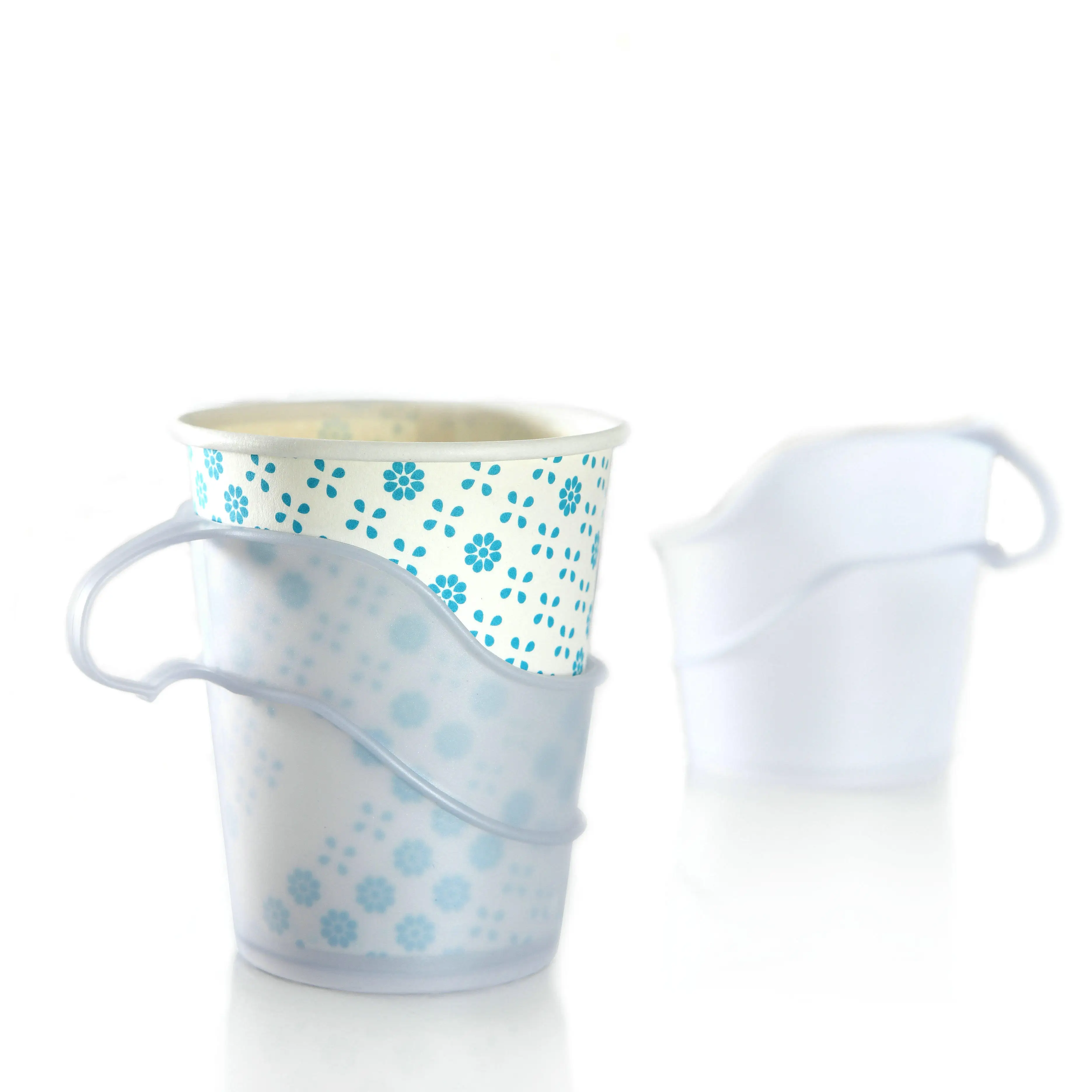 

anti-hot handle plastic cup holder disposable paper cup holder