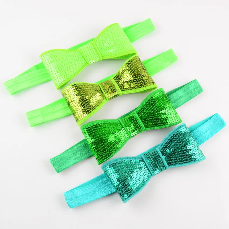 10 шт./лот повязка на голову с бантом и вышивкой 32 цвета в наличии для девочек