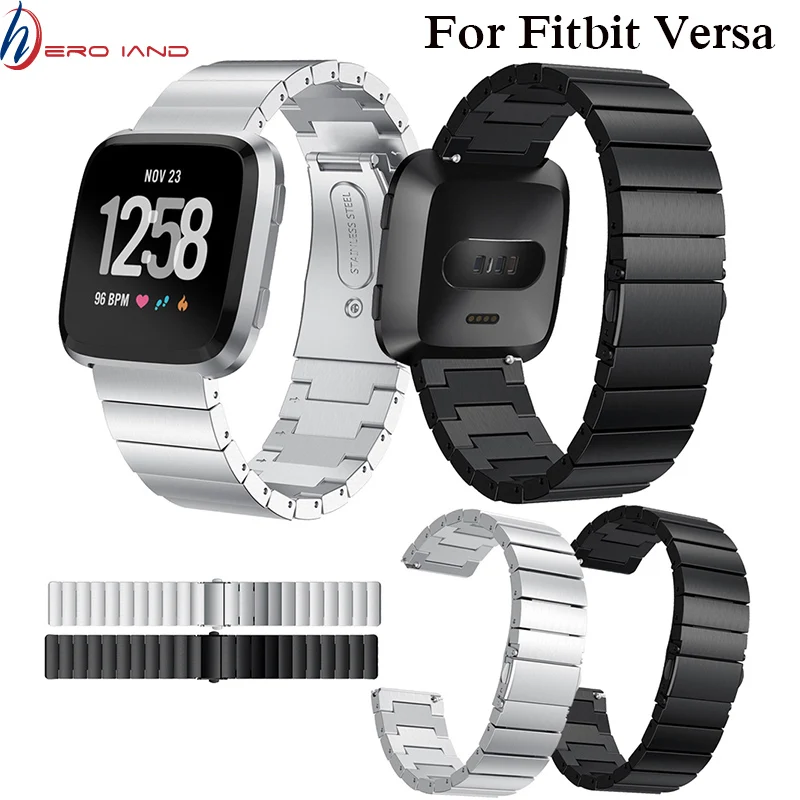 

Screwless Bracelet Replacement Metal Wristbands Accessories For Fitbit Versa Stainless Steel Watch Strap For Fitbit Versa Band