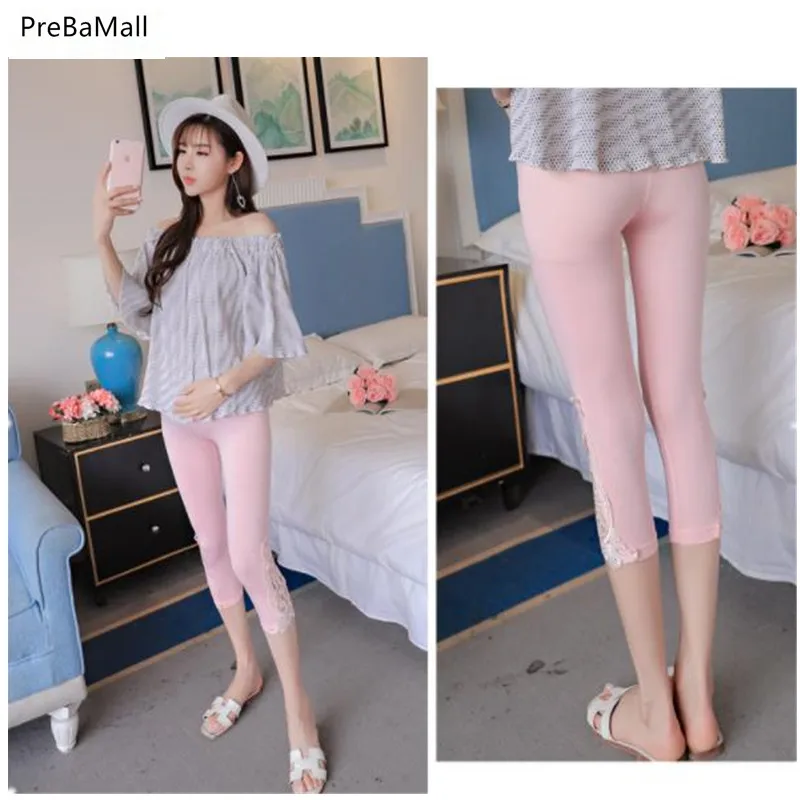 Беременности и родам 7 точка штаны комплект летней одежды кружевные хлопковые