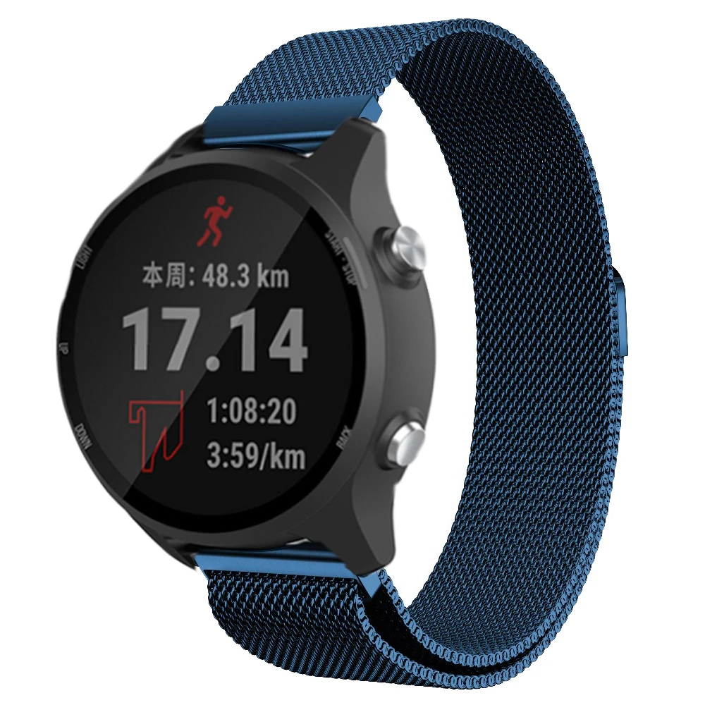 20mm Milanese Strap Watchband for Garmin Forerunner 245 245M 645 Vivoactive3 Smart Bracelet Band Replacement Wristband correa